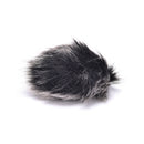 Black Fur Windscreen Windshield Wind Muff for Lapel Lavalier Microphone Mic