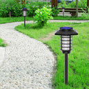 LED Solar Buried Light Waterproof Torch Spotlight Landscape Lighting (A)