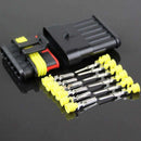 30 Sets 1 2 3 4 5 6 Pin Way Sealed Electrical Wire Connector Plug Car Motor Well