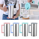 Stainless Steel Pitcher Water Jug for Cold Water, Ice Tea, Juice, Pink 1.8L