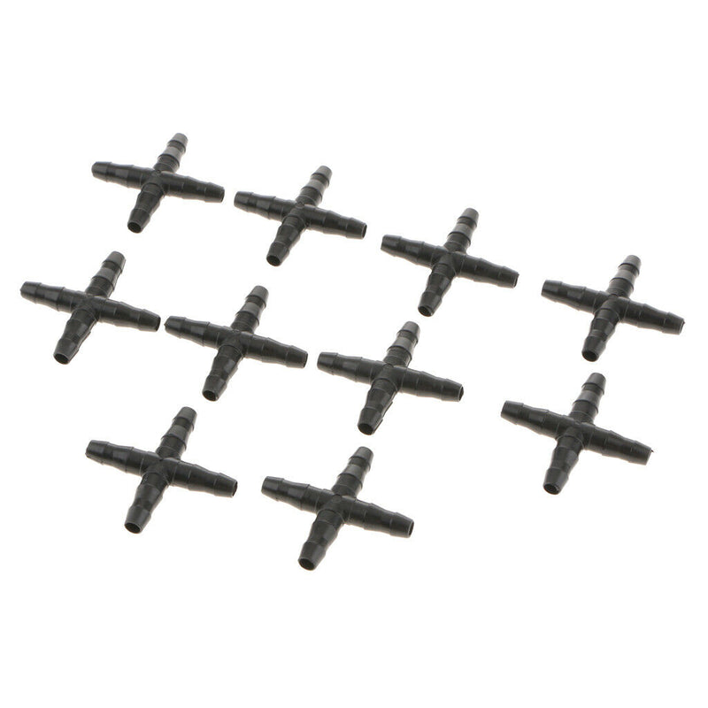 10pcs 4mm / 7mm (Inside / Outside Diameter) Crossing Type tube Watering