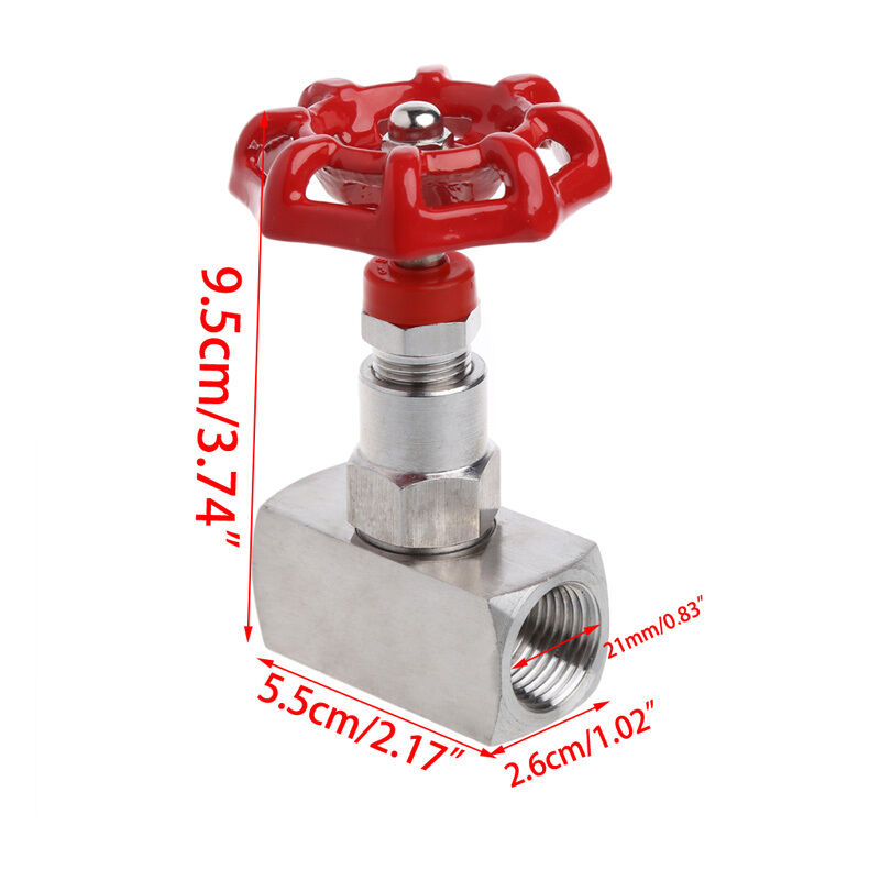 1/2" DN15 J13W-160P Stainless Steel 304 High Pressure Needle Valve Female Thread