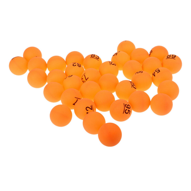 100Pcs Numbered Beer Pong Balls 40mm Raffle Balls (No. 1-100 )