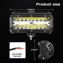 7 Inch 120W Combo Led Light Bars Spot Flood Beam for Work Driving Offroad B