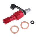 2pcs Universal M10 Single Banjo  Thread Bleeder Nipple Washers 1.0mm Red