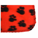 Cute Pet Dog Cat Blanket Paw Pattern Soft Fleece Mat Bed Cover G6M8