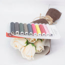 10pcs 50m mixed polyester sewing thread line cord for diy jeans denim craft LJ