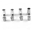 4PCS TPMS Tire Valve Stem Cap & Sleeve Cover Chrome Set Fits American Car Truck