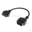 2x Diagnostic Extender 16P to 20P OBD2 Car Engine Fault Code Reader for KIA
