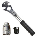 Bike 15mm 24mm 9/16" Pedal Multi Wrench Heavy-Duty Spanner Repair Tool With V5L5