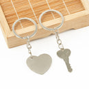Romantic Couple Keychain Keyring Keyfob Valentine's Day Lover Gift Heart Key Set