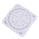 handmade knitting disc round square bracelet braided knot rope tray eva tool  BX