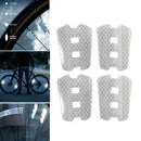 4pcs Bike Reflector Strip Reflective Strips Stickers Bicycle Accessories