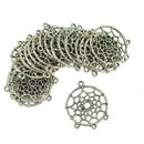 20Pcs Dream Catcher Charm Pendants Connector 4 Holes for DIY Jewelry Making