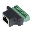 Replacement Ethernet RJ45 Female to Screw Terminal 8 Pin Digital DVR Adapter