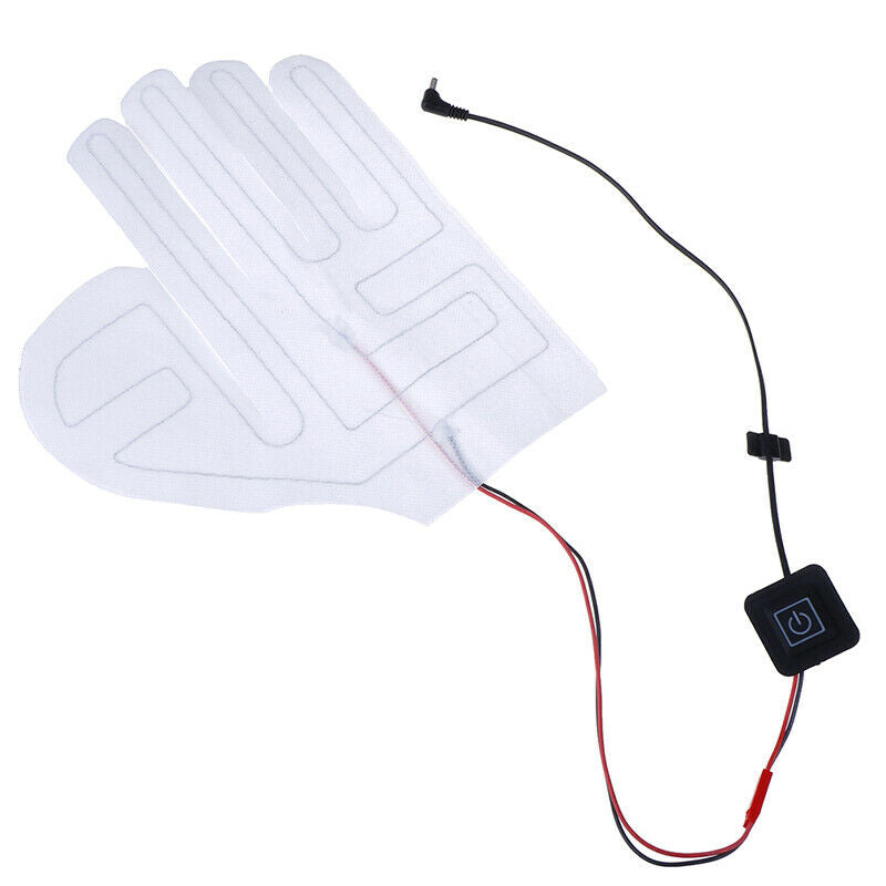1PC Five-finger Gloves USB Electric Heating Pad Thermostat Switch Heating SheTE