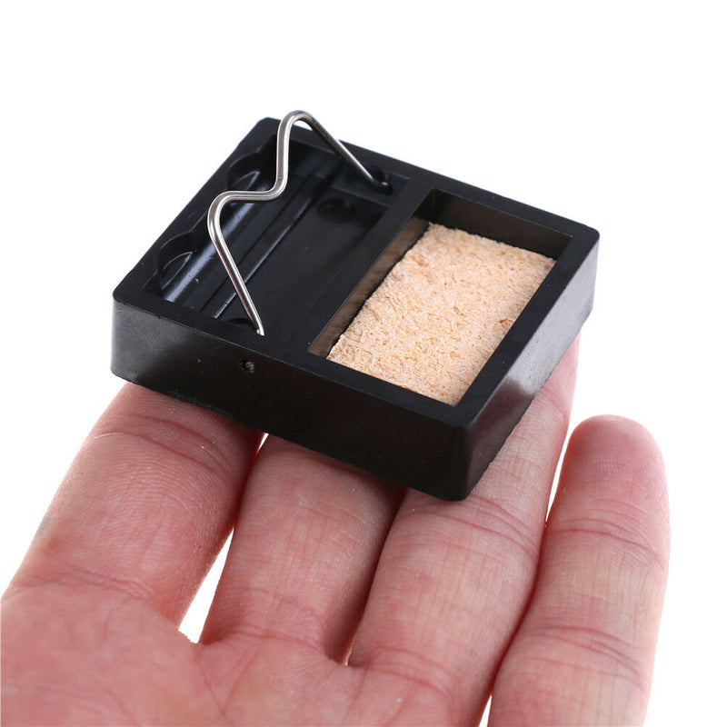 Soldering Iron Gun Stand Holder Support Station Metal Base With Solder Sponge JR