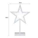 Star Shape LED Night Lamp White Frame Warm White Battery Power Xmas Decor