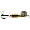 10 Pcs/Set Metal Fishing Baits Metal Dot Pattern Spinner Lures with Hook 6. BX