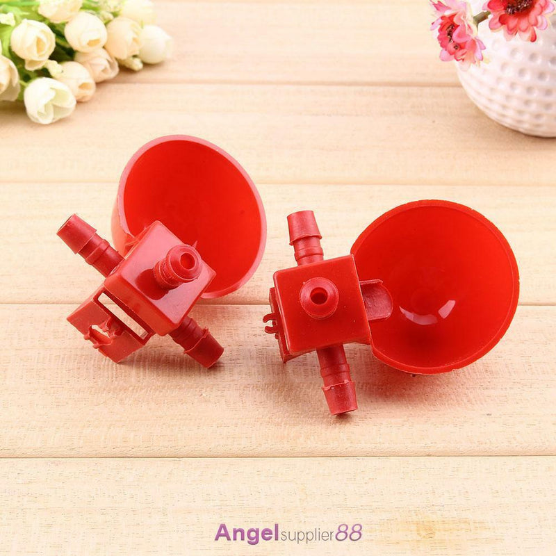 10pcs Automatic Bird Coop Feed Poultry Water Cups Chicken Fowl Drinker