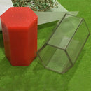 Hexagon Plastic Candle Moulds Soap Molds for Homemade DIY Craft 7.5 x 12 cm