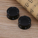 4pcs Acrylic Electric Guitar Volume Adjusting Rotary Knob Potentiometer Cap