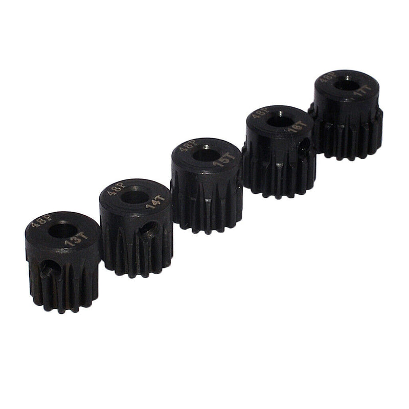 5pcs Gears Motor Gears Without Brush Steel [13T 14T 15T 16T 17T] 48DP RC Car