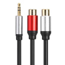3.5mm Male to 2RCA Female Stereo AUX Audio Cable Y Adapter for Tablet PC