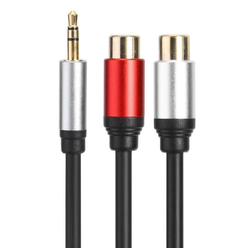 3.5mm Male to 2RCA Female Stereo AUX Audio Cable Y Adapter for Tablet PC