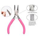 Jewelry Making Pliers DIY Craft Round Nose Plier Anti-Slip Hardware Tool Kit