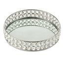 Crystal Vanity Makeup Tray Large Storage Ornate Jewelry Trinket Cosmetic Tray