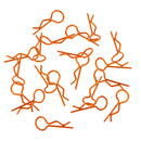 20pcs/set RC Car R-Pins fit 1/10 1/12 1/16 1/18 RC Car Truggy Accessory Orange