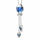 Fashion Long Fish Sweater Chain Necklace High Jewelry Crystal Women's Chain