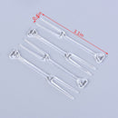 30 Pcs Transparent Disposable Plastic Fruit Forks, Forks Bistro Cocktail Forks