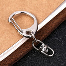 10Pcs/lot Polished Clasp Ring Keyrings Keychain Key Chains DIY Jewelry Making BX