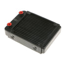 18 Pipe 120mm Radiator Aluminum G1/4inch Threaded for Laptop PC Liquid Cooling