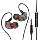 3.5mm Wired Stereo Earphone Line Control Sport Deep Bass In-Ear MIC Earbud