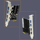 4 Port Usb 3.0 Pci Express Expansion Card Pcie Pci-E Usb 3.0 Host Controlle N9U7