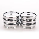 60mm Chrome Car Auto Wheel Center Hub Cap Cover Tyre Trims Universal S Gw