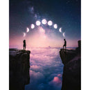 Diamond Painting Canyon Moon Phase Full Round Drill Wall Picture 30x40cm