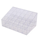 Clear Acrylic 24 Cosmetic Organizer Makeup Case Holder Display Stand Storag A