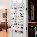 72 Unit Pocket Double Sided Hanging Jewelry Organizer Storage Bag Case Holder