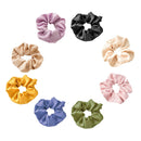 8Pcs Hair Scrunchie Elastic Tie Loop Ring Scrunchy Hairband Accessories