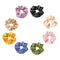 8Pcs Hair Scrunchie Elastic Tie Loop Ring Scrunchy Hairband Accessories
