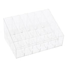 Clear Acrylic Cosmetic Makeup 24 Slot Lipstick Rack Holder Stand Organizer