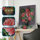5D DIY Special-shaped Diamond Painting Rose Vase Cross Stitch Arts (DZ188)