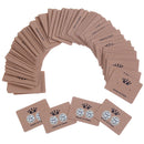 100x kraft paper earring hanging card jewelry display ear studs holder packag 3C