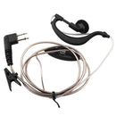 2 Pin PTT Mic Acoustic Air Tube Clip Earpiece Headset for Walkie Talkie