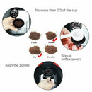 6 reusable coffee filters, filled coffee capsule shell with 2 plastic spoon H8Y1