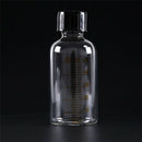 1pcs 50ml Scale lab glass vials bottles clear containers with black screw cap M&